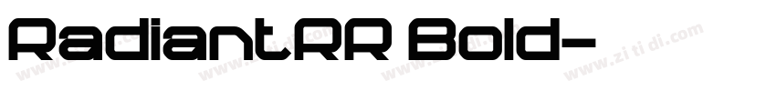 RadiantRR Bold字体转换